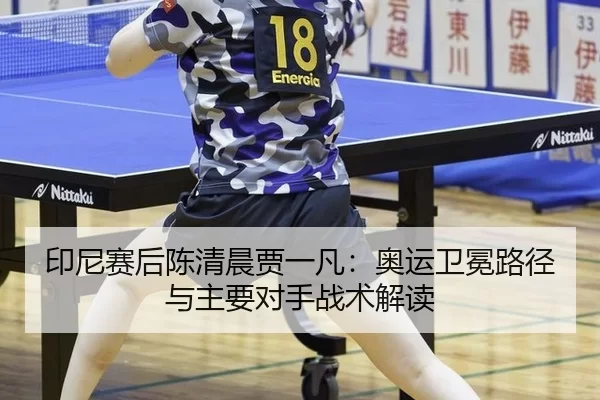 印尼赛后陈清晨贾一凡：奥运卫冕路径与主要对手战术解读